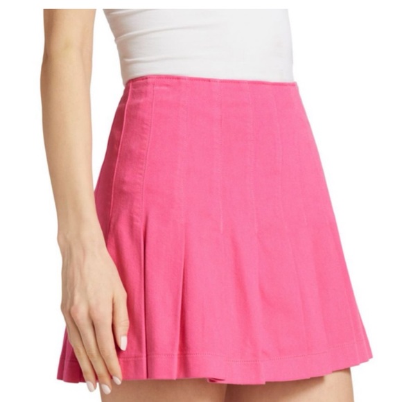 Alice and Olivia pink  Pleated Women's Skirt - Picture 4 of 5